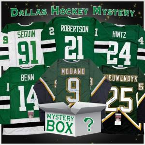 imageAutographedSigned Dallas Hockey Jersey Mystery Box with PSA JSA or Beckett COA