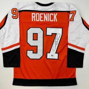 imageAutographedSigned Jeremy Roenick Philadelphia Orange Hockey Jersey Beckett BAS COA