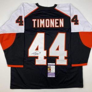 imageAutographedSigned Kimmo Timonen Philadelphia Black Hockey Jersey JSA COA