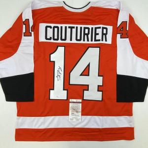 imageAutographedSigned Sean Couturier Philadelphia Orange Hockey Jersey JSA COA
