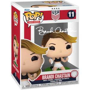 imageBrandi Chastain 11 USA Facsimile Signed Reprint Laser Autographed Funko POP Sports Legends Figurine with Protector Case