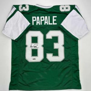 imageFacsimile Autographed Vince Papale Philadelphia Kelly Green Reprint Laser Auto Football Jersey Size Mens XL