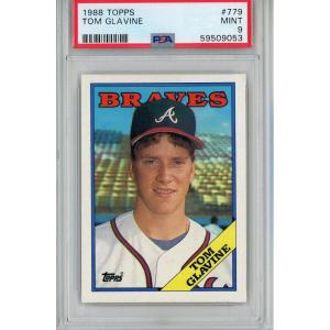 imageGraded 1988 Topps Tom Glavine 779 Rookie RC Baseball Card PSA 9 Mint