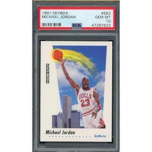 imageGraded 1991 Skybox Michael Jordan 583 Basketball Card PSA 10 Gem Mint