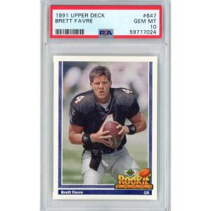 imageGraded 1991 Upper Deck Brett Favre 647 Rookie RC Football Card PSA 10 Gem Mint