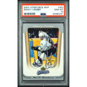 imageGraded 2005 Upper Deck MVP Sidney Crosby 393 Rookie RC Hockey Card PSA 10 Gem Mint