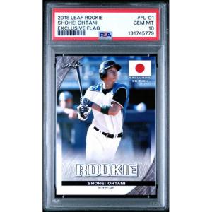 imageGraded 2018 Leaf Rookie Shohei Ohtani FL01 Exclusive Flag Rookie RC Baseball Card PSA 10 Gem Mint