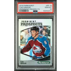 imageGraded 2019 Upper Deck Parkhurts Cale Makar PP10 Prominent Prospects Rookie RC Hockey Card PSA 10 Gem Mint