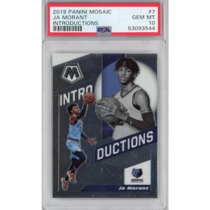 imageGraded 201920 Panini Mosaic Ja Morant 7 Introductions Rookie RC Basketball Card PSA 10 Gem Mint