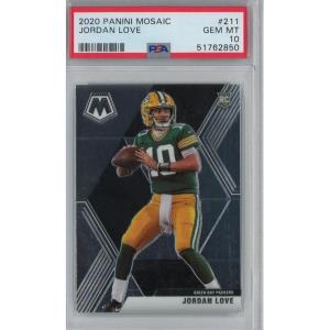 imageGraded 2020 Panini Mosaic Jordan Love 211 Rookie RC Football Card PSA 10 Gem Mint