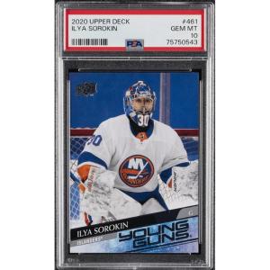 imageGraded 2020 Upper Deck Young Guns Ilya Sorokin 461 Rookie RC Hockey Card PSA 10 Gem Mint