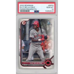 imageGraded 2022 Bowman Paper Prospects Elly De La Cruz BP50 Rookie RC Baseball Card PSA 10 Gem Mint
