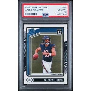imageGraded 2024 Panini Donruss Optic Caleb Williams 201 Rookie RC Football Card PSA 10 Gem Mint