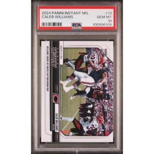 imageGraded 2024 Panini Instant NFL Caleb Williams 13 Rookie RC Football Card PSA 10 Gem Mint