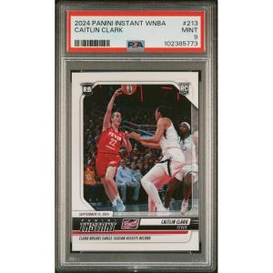 imageGraded 2024 Panini Instant WNBA Caitlin Clark 213 Rookie RC Basketball Card PSA 9 Mint