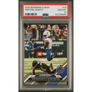 imageGraded 2024 Topps Bowman U Now Ashton Jeanty 24 Rookie RC Football Card PSA 10 Gem Mint