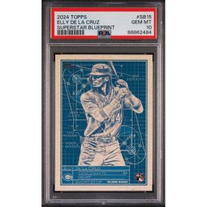 imageGraded 2024 Topps Elly De La Cruz SB15 Superstar Blueprint Rookie RC Baseball Card PSA 10 Gem Mint