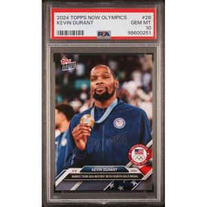 imageGraded 2024 Topps Now Olympics Kevin Durant 28 Basketball Card PSA 10 Gem Mint