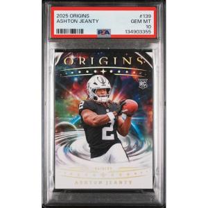 imageGraded 2025 Panini Origins Ashton Jeanty 139 Rookie RC Football Card PSA 10 Gem Mint