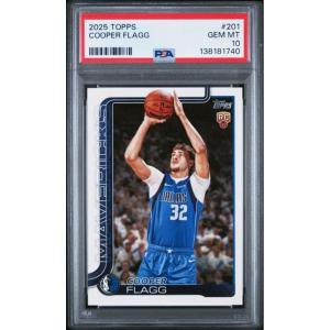imageGraded 2025 Topps Cooper Flagg 201 Rookie RC Basketball Card PSA 10 Gem Mint