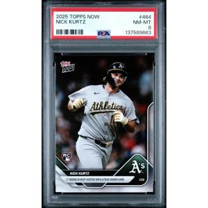 imageGraded 2025 Topps Now Nick Kurtz 464 Rookie RC Baseball Card PSA 8 Near Mint