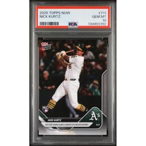 imageGraded 2025 Topps Now Nick Kurtz 711 Rookie RC Baseball Card PSA 10 Gem Mint