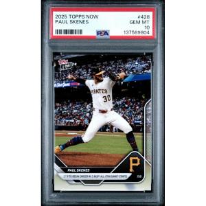 imageGraded 2025 Topps Now Paul Skenes 428 Baseball Card PSA 10 Gem Mint