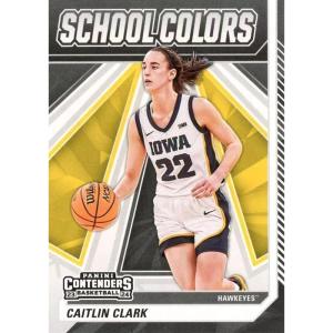 imageHall of Fame Sports Memorabilia  2024 Panini Contenders Caitlin Clark SC2 School Colors Rookie RC Basketball Card