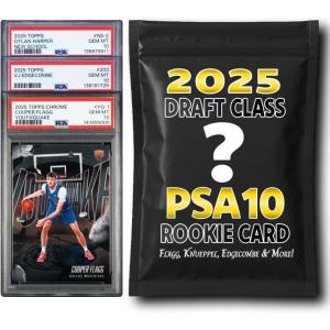 imagePSA 10 Graded 2025 NBA Draft Class Rookie Basketball Card Mystery Pack