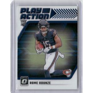imageVintage 2024 Donruss Optic Play Action Rome Odunze 3 Rookie RC Football Card