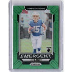 imageVintage 2024 Panini Prizm Emergent Green Ladd McConkey 13 Rookie RC Football Card
