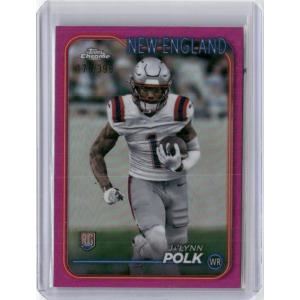 imageVintage 2024 Topps Chrome Pink JaLynn Polk 220399 Rookie RC Football Card
