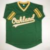 imageAutographedSigned Jose Canseco Oakland Green Baseball Jersey JSA COA
