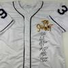 imageAutographedSigned The Sandlot Movie 6x Cast Member Sigs White Baseball Jersey Beckett BAS COA