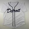 imageFacsimile Autographed Al Kaline Detroit White Reprint Laser Auto Baseball Jersey Size Mens XL