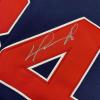 imageFramed AutographedSigned David Ortiz 33x42 Boston Blue Baseball Jersey Beckett BAS COA