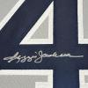 imageFramed AutographedSigned Reggie Jackson 33x42 New York Grey Baseball Jersey JSA COA