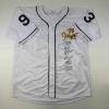 imageAutographedSigned The Sandlot Movie 6x Cast Member Sigs White Baseball Jersey Beckett BAS COA