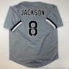 imageFacsimile Autographed Bo Jackson Chicago Grey Reprint Laser Auto Baseball Jersey Size Mens XL