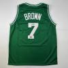 imageFacsimile Autographed Jaylen Brown Boston Green Reprint Laser Auto Basketball Jersey Size Mens XL