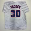 imageFacsimile Autographed Kyle Tucker Chicago Pinstripe Reprint Laser Auto Baseball Jersey Size Mens XL