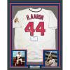 imageFramed AutographedSigned Hank Henry Aaron 35x39 Atlanta Baseball Jersey Steiner COA