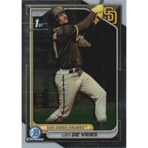 image2024 Topps Bowman Leo De Vries BCP179 Chrome Prospects San Diego Padres Rookie RC Baseball Card