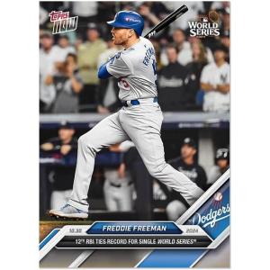 image2024 Topps Now Freddie Freeman 880 Ties World Series Record With 12th RBI Los Angeles Dodgers Baseball Card