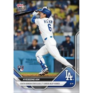 image2025 Topps Now Hyeseong Kim 182 South Korean Star Slugs 1st MLB Homer Los Angeles Dodgers Rookie RC Baseball Card