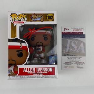imageAutographedSigned Allen Iverson Philadelphia 76ers Sixers Basketball Funko Pop 102 Figurine JSA COA