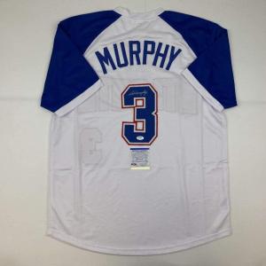 imageAutographedSigned Dale Murphy Atlanta White Baseball Jersey PSADNA COA