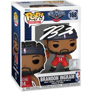 imageBrandon Ingram 168 Facsimile Signed Reprint Laser Autographed Funko POP Basketball NBA New Orleans Pelicans Figurine with Protector Case