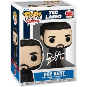 imageBrett Goldstein Roy Kent 1508 Ted Lasso Facsimile Signed Reprint Laser Autographed Funko POP Television Figurine with Protector Case