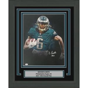 imageFramed AutographedSigned DeVonta Smith Philadelphia Eagles 16x20 Football Photo JSA COA